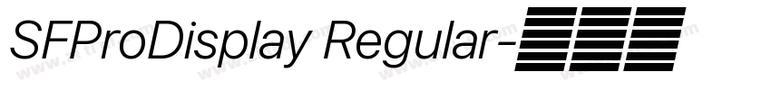 SFProDisplay Regular字体转换